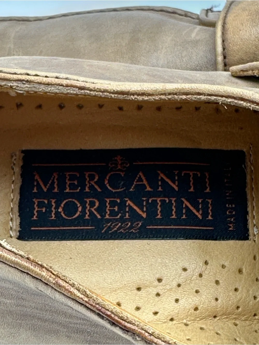 Mercanti Florentini Italy Double Monk Strap Leather Shoes - Light Brown